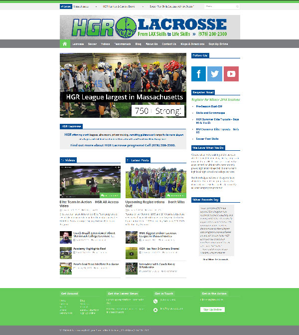 HGR Lacrosse website