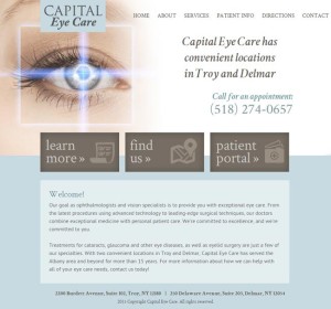 Capital Eye Care website