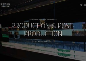 Sheehan Productions homepage section